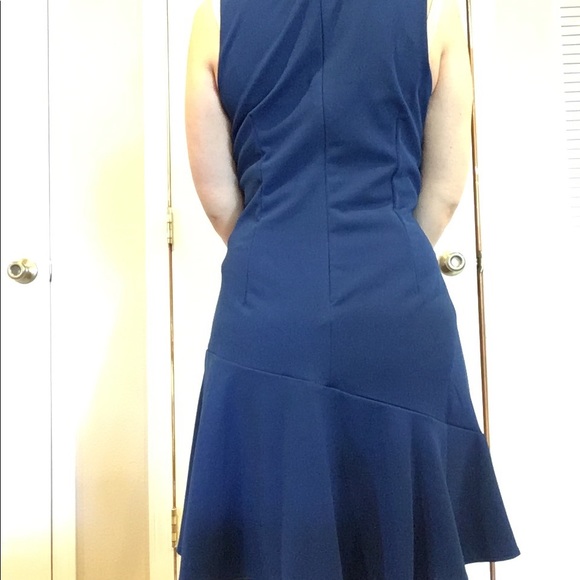 NWOT Scuba Bow Neck Ruffle Mini Dress - Picture 7 of 12